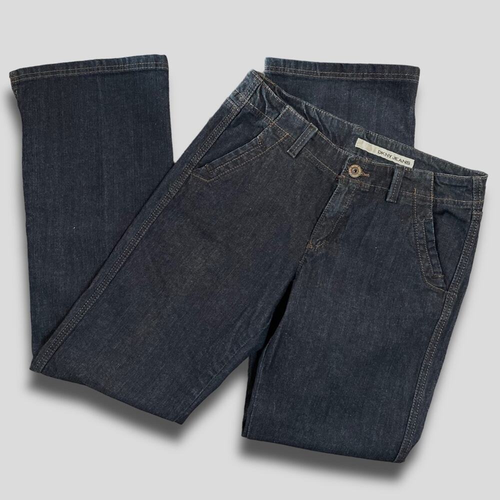DKNY HIGH RISE VINTAGE VIBES CLASSY CHARCOAL BLACK DENIM JEANS SIZE 10